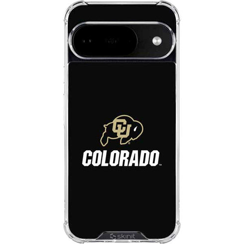 University of Colorado CU Logo on Black Google Pixel 10 Clear Case